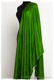 Emerald Jacquard Paisley Silk Scarf / Shawl