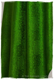 Emerald Jacquard Paisley Silk Scarf / Shawl