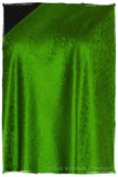Emerald Jacquard Paisley Silk Scarf / Shawl