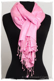 La Rose Jacquard Paisley Silk Scarf / Shawl