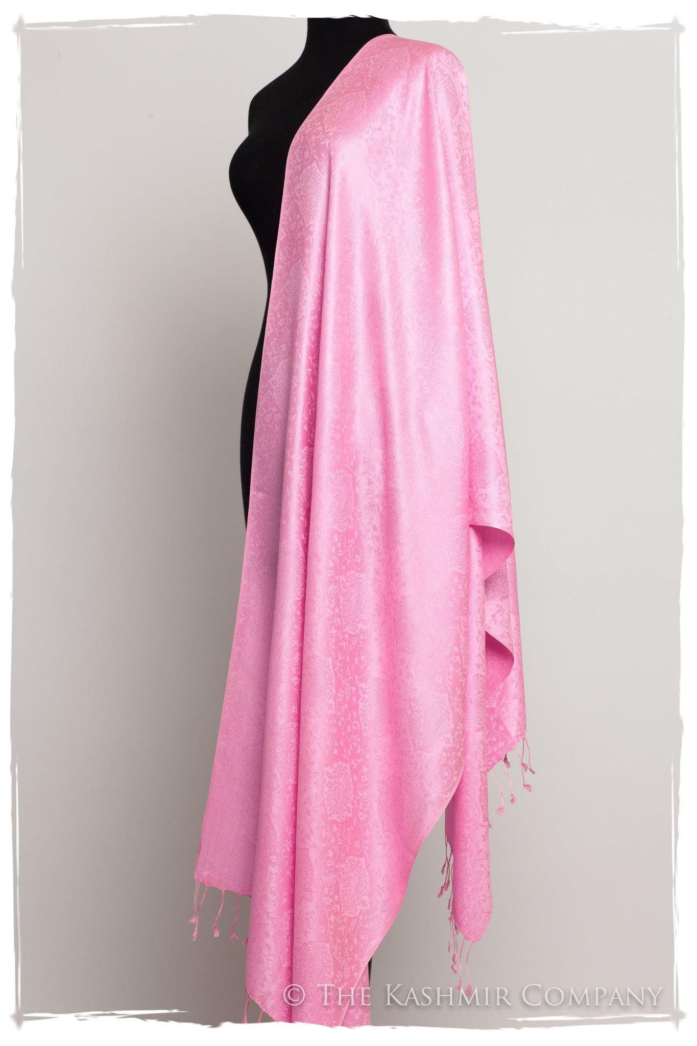 La Rose Jacquard Paisley Silk Scarf / Shawl