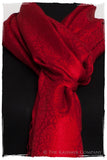 Bordeaux Paisley Silk Scarf / Shawl