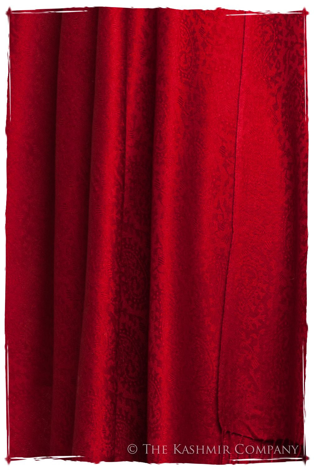 Bordeaux Paisley Silk Scarf / Shawl