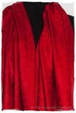 Bordeaux Jacquard Paisley Silk Scarf / Shawl