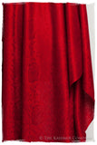 Bordeaux Jacquard Paisley Silk Scarf / Shawl