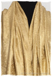 Inca Gold Jacquard Paisley Silk Scarf / Shawl