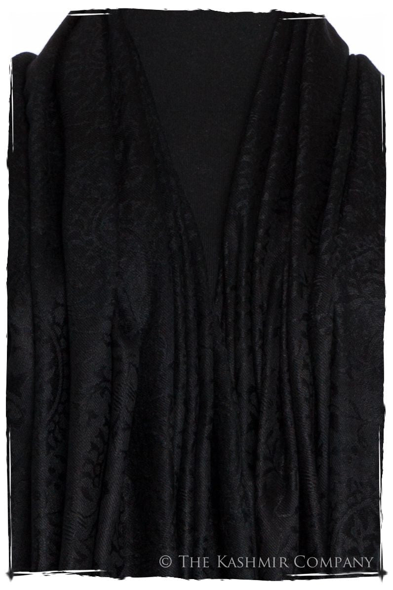Noir Royale Paisley Silk Scarf / Shawl