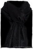 Noir Royale Paisley Silk Scarf / Shawl