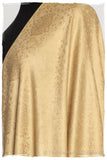 Aztec Gold Jacquard Paisley Silk Scarf / Shawl