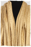 Aztec Gold Royale Paisley Silk Scarf / Shawl