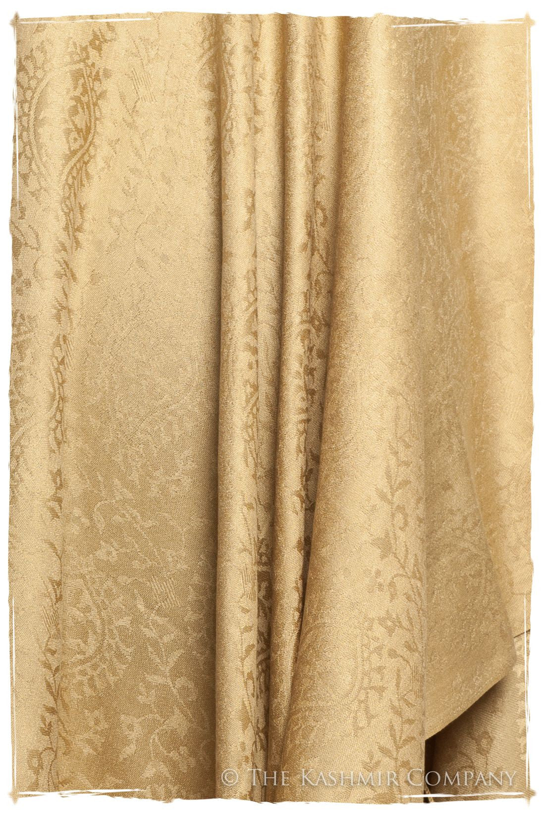 Aztec Gold Royale Paisley Silk Scarf / Shawl