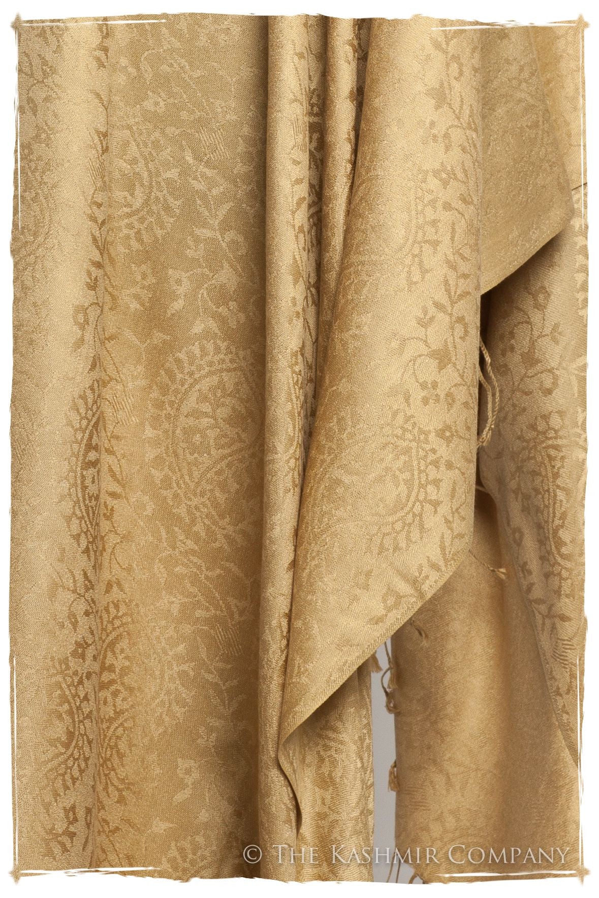 Aztec Gold Royale Paisley Silk Scarf / Shawl