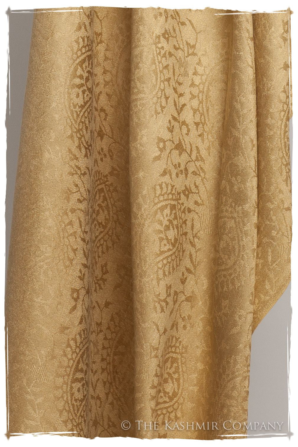 Aztec Gold Royale Paisley Silk Scarf / Shawl