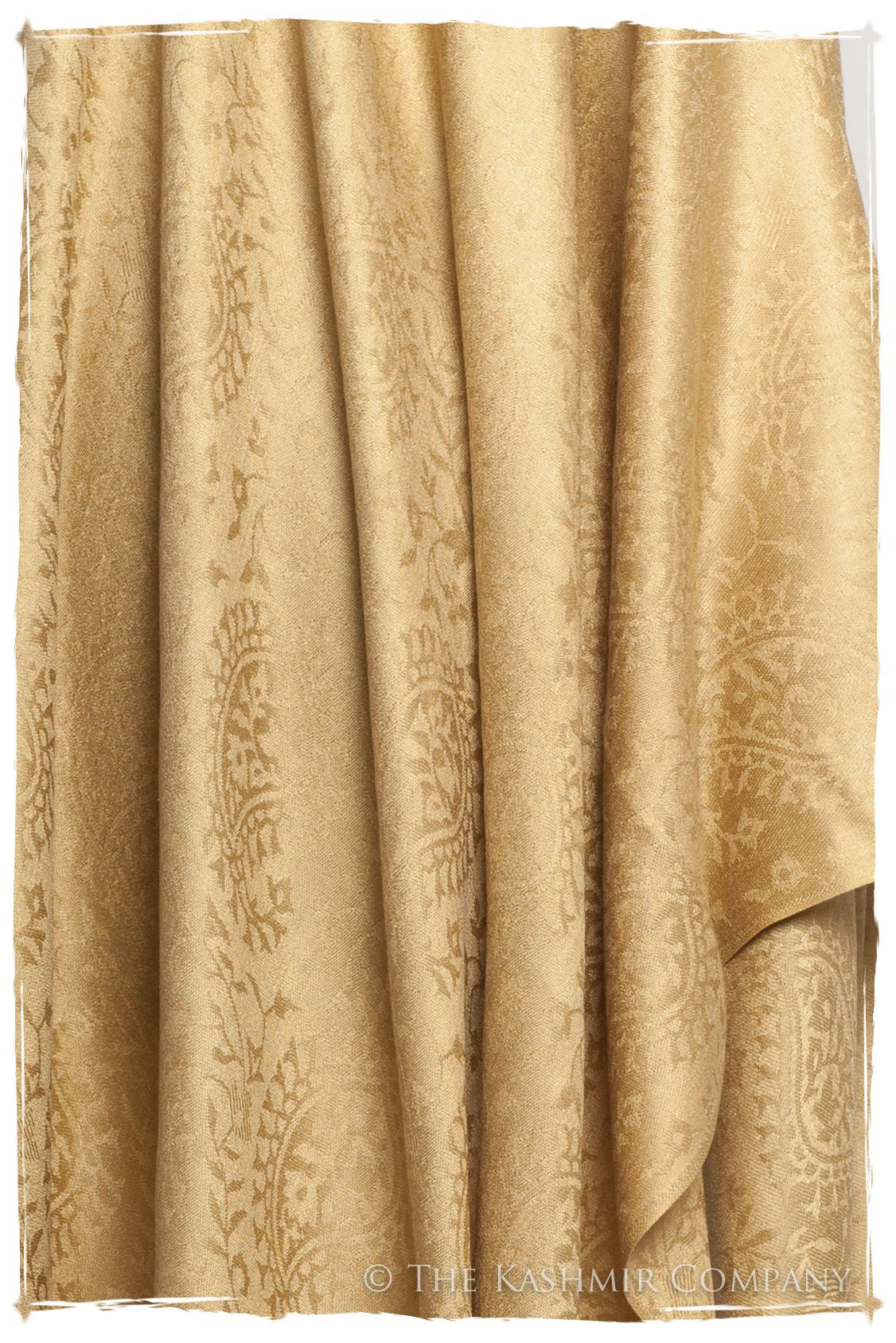 Aztec Gold Royale Paisley Silk Scarf / Shawl