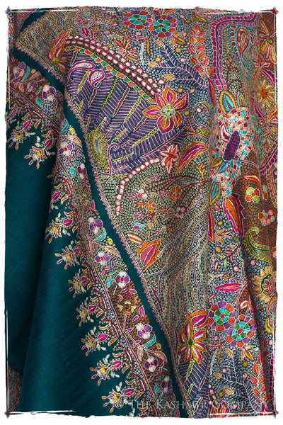 Fleur Tropicale - Grand Pashmina Shawl