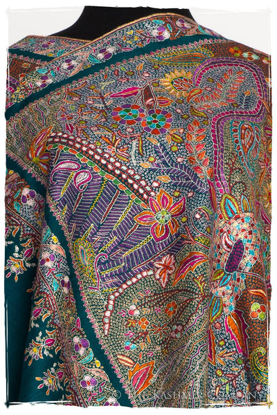 Fleur Tropicale - Grand Pashmina Shawl