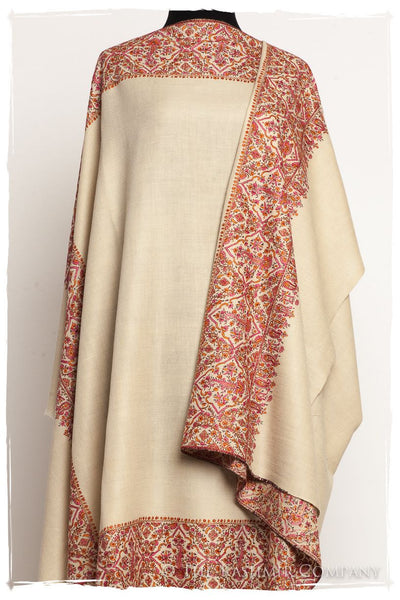 La Orange et Rose - Grand Pashmina Shawl