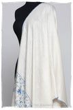 Jardin Bleu Frontière Ivoire L'amour Soft Cashmere Scarf/Shawl