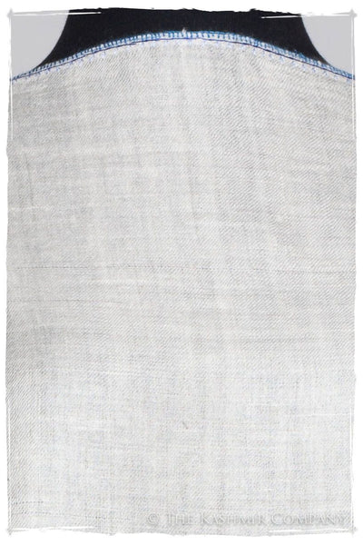 Jardin Bleu Frontière Ivoire L'amour Soft Cashmere Scarf/Shawl