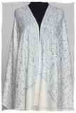 Sapphire Bleu Bijou Jardin L'amour Soft Cashmere Scarf/Shawl