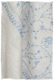 Sapphire Bleu Bijou Jardin L'amour Soft Cashmere Scarf/Shawl