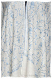 Sapphire Bleu Bijou Jardin L'amour Soft Cashmere Scarf/Shawl
