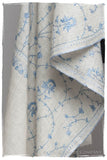 Sapphire Bleu Bijou Jardin L'amour Soft Cashmere Scarf/Shawl