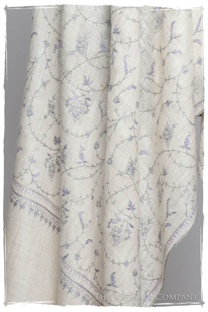 Joyau Lilac Glacée Jardin L'amour Soft Cashmere Scarf/Shawl
