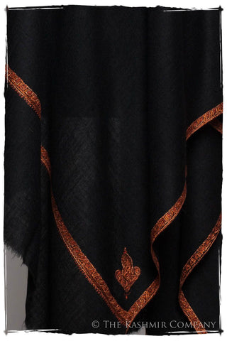 Frontière de Cuivre Noir L'amour Soft Cashmere Scarf/Shawl