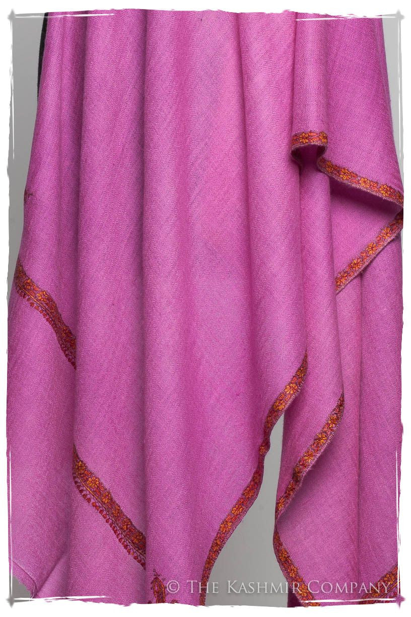 Frontière Rose de Fuschia L'amour Soft Cashmere Scarf/Shawl
