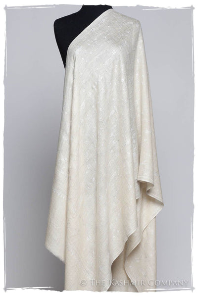 Pearl de Blanc Paisley L'amour Soft Cashmere Scarf/Shawl