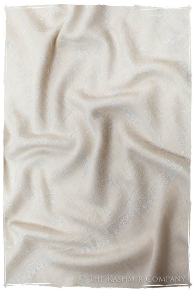 Pearl de Blanc Paisley L'amour Soft Cashmere Scarf/Shawl