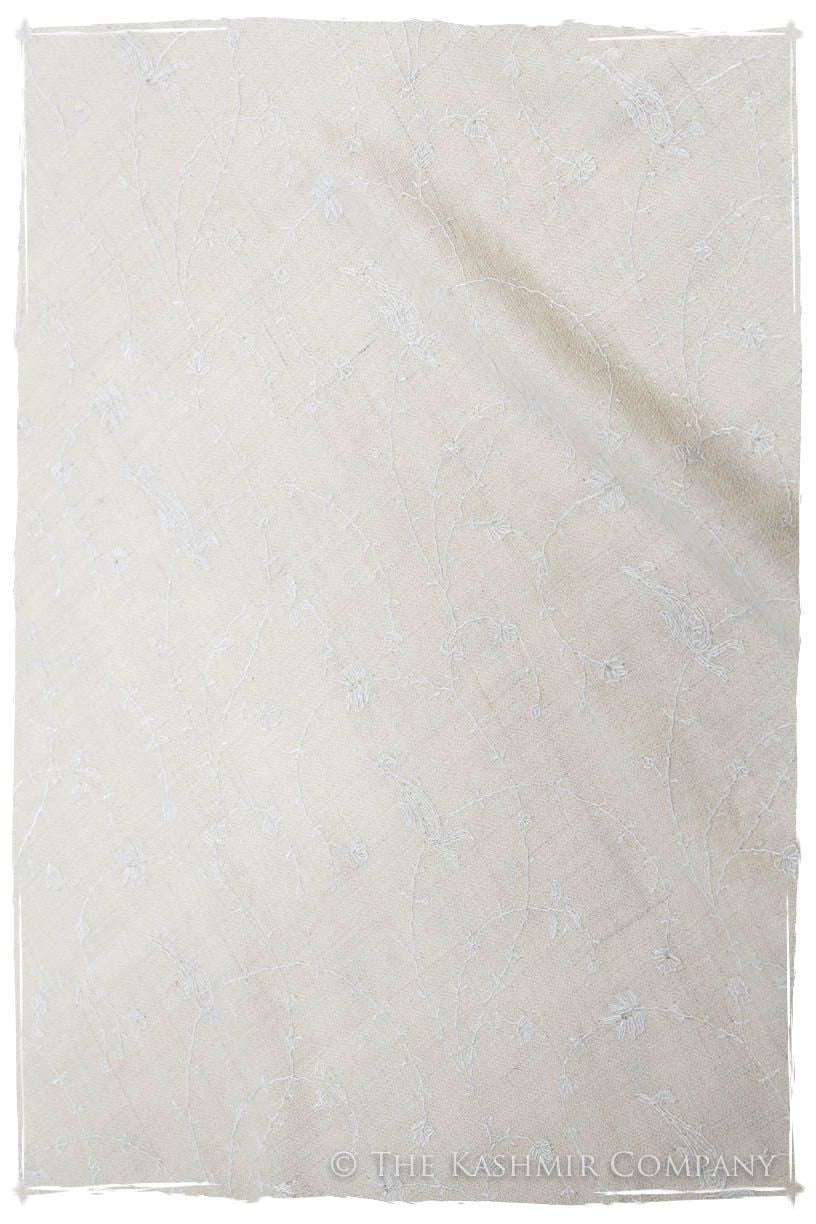 Pearl de Blanc Paisley L'amour Soft Cashmere Scarf/Shawl