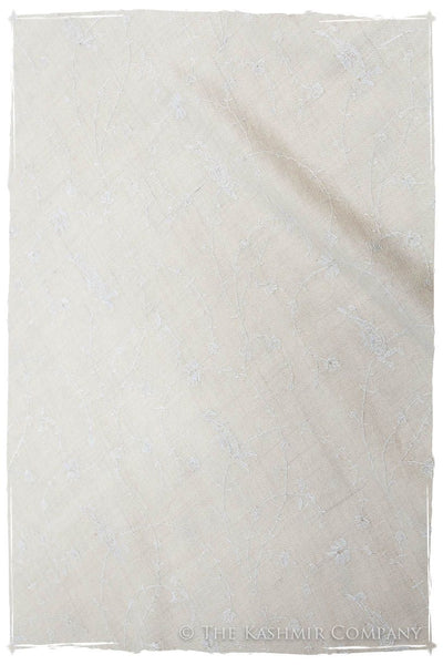 Pearl de Blanc Paisley L'amour Soft Cashmere Scarf/Shawl