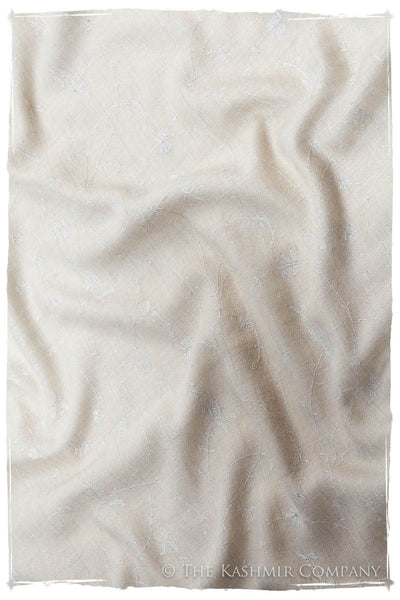 Pearl de Blanc Paisley L'amour Soft Cashmere Scarf/Shawl