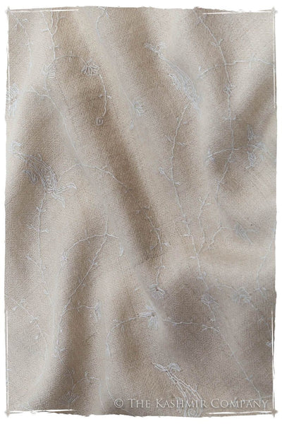 Pearl de Blanc Paisley L'amour Soft Cashmere Scarf/Shawl