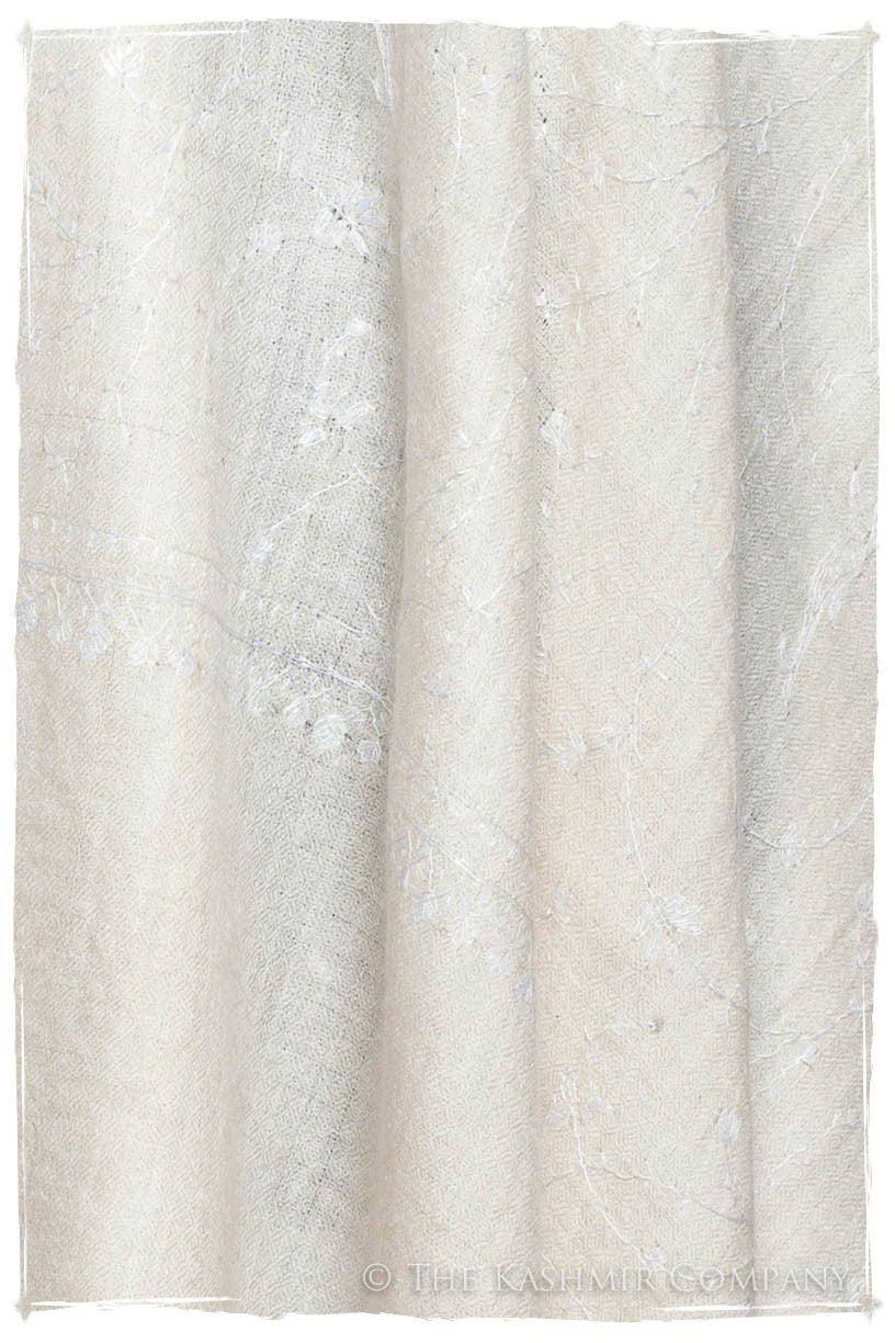 Pearl de Blanc Paisley L'amour Soft Cashmere Scarf/Shawl