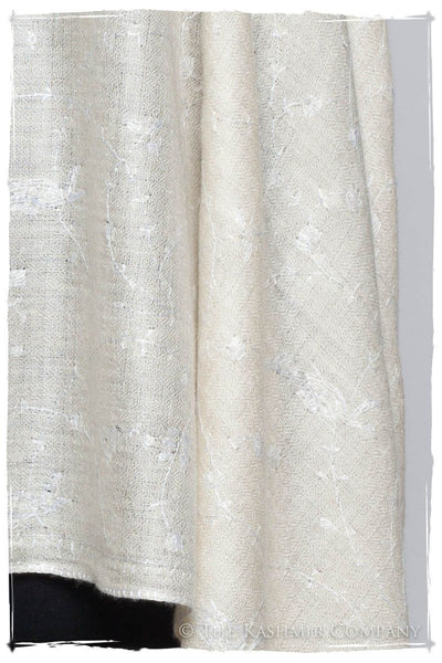 Pearl de Blanc Paisley L'amour Soft Cashmere Scarf/Shawl