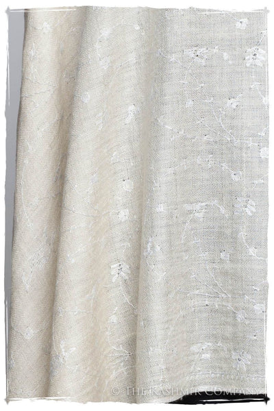 Pearl de Blanc Paisley L'amour Soft Cashmere Scarf/Shawl