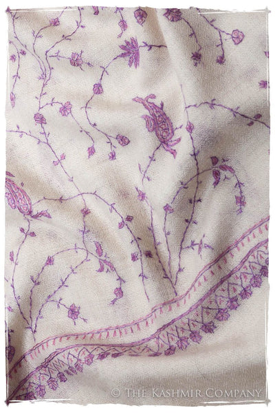 Lilac de Byzance Paisley L'amour Soft Cashmere Scarf/Shawl