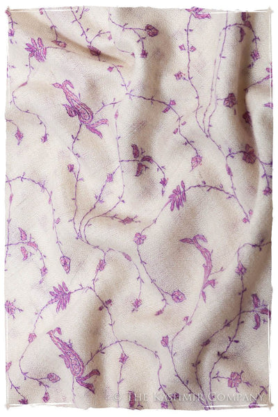 Lilac de Byzance Paisley L'amour Soft Cashmere Scarf/Shawl