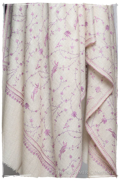 Lilac de Byzance Paisley L'amour Soft Cashmere Scarf/Shawl