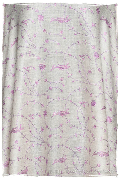 Lilac de Byzance Paisley L'amour Soft Cashmere Scarf/Shawl