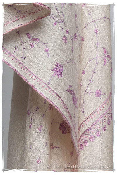 Lilac de Byzance Paisley L'amour Soft Cashmere Scarf/Shawl