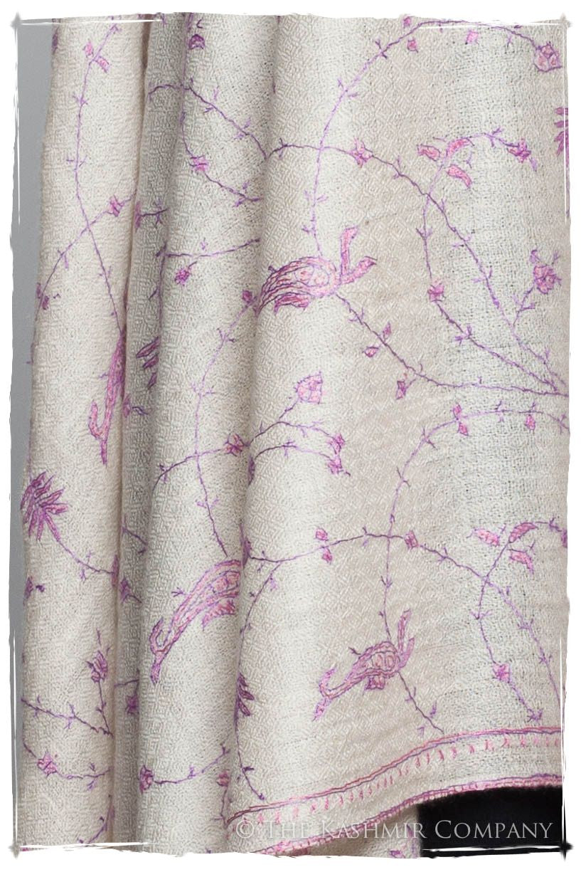 Lilac de Byzance Paisley L'amour Soft Cashmere Scarf/Shawl