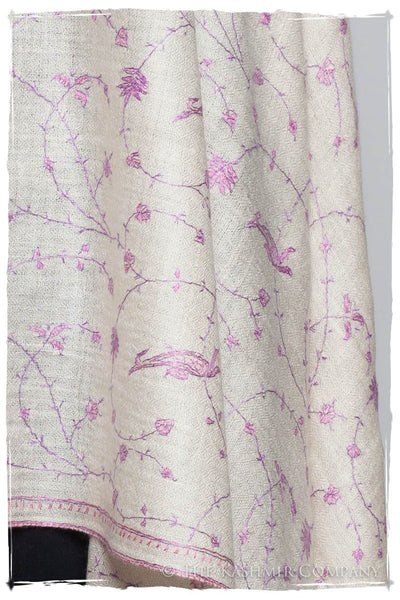 Lilac de Byzance Paisley L'amour Soft Cashmere Scarf/Shawl