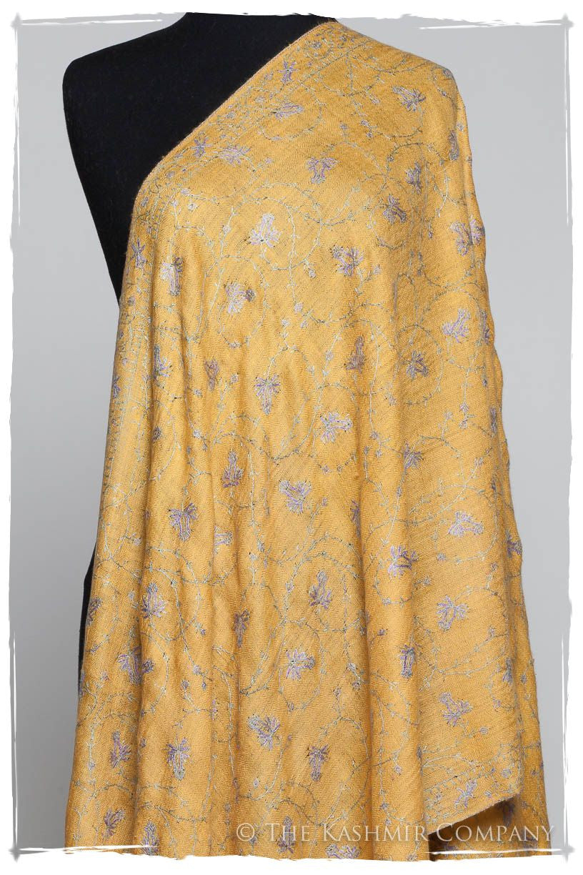 Lilac l'or de Cléopâtre Jardin L'amour Soft Cashmere Scarf/Shawl