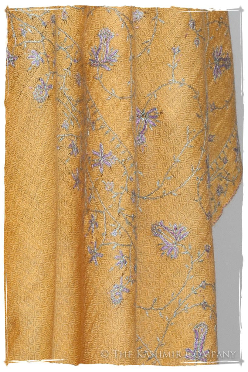 Lilac l'or de Cléopâtre Jardin L'amour Soft Cashmere Scarf/Shawl