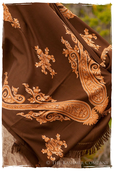 Regal Paisley Macaron au Cocoa Shawl