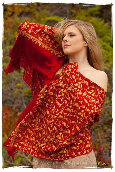 Haute Rouge Gold Secret Garden Shawl